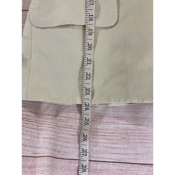 Loft Women's Classic Beige Linen Blend Button front Blazer - 14 - Picture 6 of 12